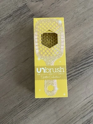 Nuevo Cepillo de Pelo Desenredante Brillo Colección Ámbar Amarillo FHI Heat UNbrush Foto 1 de 2
