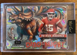 2024 Dino-Might Comix Alumination Patrick Mahomes Triceratops DMTRI1-PM MINT /3 - Picture 1 of 2