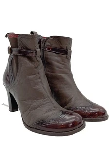 HISPANITAS Botas con cremallera Mujeres Botines Talla EU 39 marrón-rojo - Imagen 1 de 5