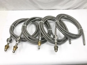 (1) Hochdruck S.S. Geflechtschlauch 15 Fuß 4K PSI 316L 1/4"NPT & CGA580 Verschraubung - Bild 1 von 11