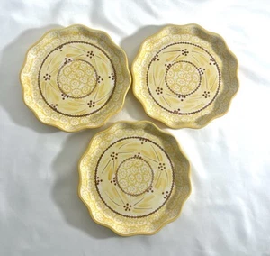 Ovenware Baking Dish Plates Temptations Tara Salad Dessert Dinner Yellow Kitchen - Picture 1 of 7