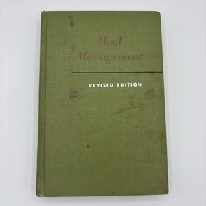 Vintage 1962 College Textbook Meal Management Faye Kinder Meal Planning - Imagen 1 de 15