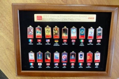 1998 Nagano Olympic Winter Games Historical Pin Collection Pin Rahmen - Bild 1 von 4
