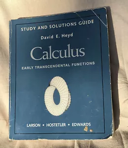 Study solution guide for Calculus Early Transcendendal Functions Larson Heyd - Foto 1 di 3