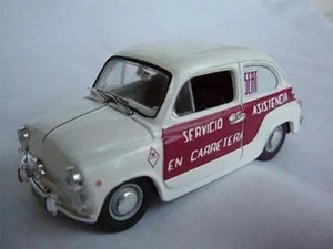 FIAT SEAT 600 VAN ASISTENCIA SERVICE 1/43RD SIZE WHITE/MAROON ISSUE K8967Q ~#~ - Picture 1 of 7