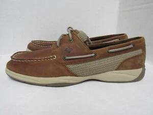 Sperry Womens Intrepid Leather Boat Shoes Size 12 med     Y19 - Picture 1 of 6