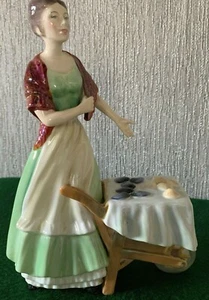 FRANCESCA KUNST PORZELLAN LADY PUPPE MOLLY VON JOAN SUTTON STAFFORDSHIRE PERFEKT - Bild 1 von 7