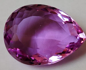 85.20 Ct. Large Purple-Pink Kunzite Pear Cut Loose Gemstone for Ring & Pendant - Picture 1 of 7