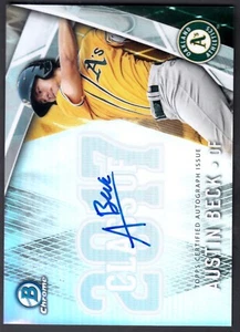 2017 BOWMAN DRAFT CHROME TOP CLASS REFRACTOR ROOKIE AUTOGRAPH AUSTIN BECK 81/250 - Picture 1 of 2