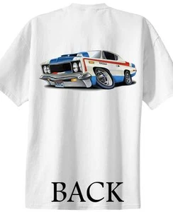 1970 AMC Rebel Machine Muscle Car Cartoon Tshirt 9585 auto - Picture 1 of 1