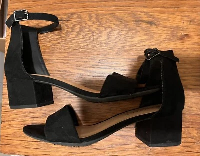 Tacones para mujer Rampage talla 7,5 negros tacón bloque Foto 1 de 4