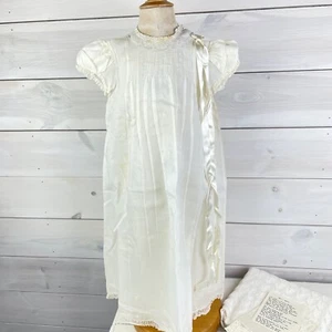 Cherubs Christening Dress Blanket Handkerchief Bonnet Vintage 1969 - Picture 1 of 9