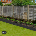 Black Steel Lawn Edging Metal Landscape Border 5*10x99cm For Garden Yard Outdoor