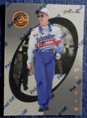 Mark Martin Nascar promo card 6, 1997 Pinnacle Certified - Image 1 of 3