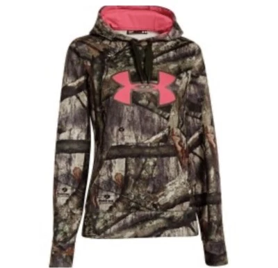 Sudadera con Capucha Underarmour Para Mujer Mossy Oak Tree Stand Camuflada Rosa Logo S Foto 1 de 4