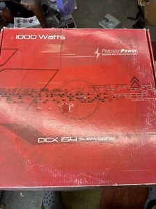 PRECISION POWER DCX154 15" CAR SUBWOOFER NEW OLD STOCK 1000W RMS DUAL 4 OHM - Picture 1 of 3