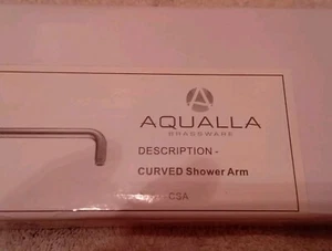 Aqualla Curved Shower Arm Chrome 390mm CSA RRP 109!! - Picture 1 of 3