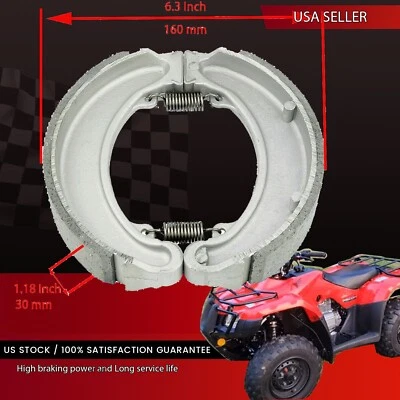 Zapatas de freno traseras de alto rendimiento para Honda TRX 250 Fourtrax 250 1985 1986 1987 Foto 1 de 4