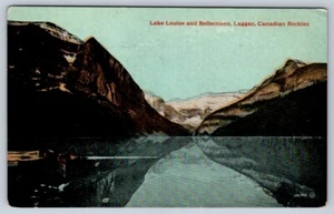 Lake Louise & Reflections, Laggan, Canadian Rockies, Antique Valentine Postcard - Bild 1 von 2