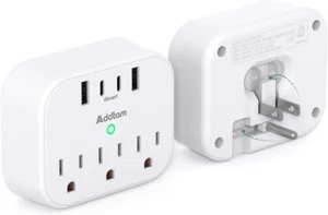 Cruise Ship Essentials Cruise Approved Power Strip Non Surge Protector Travel - Picture 1 of 7