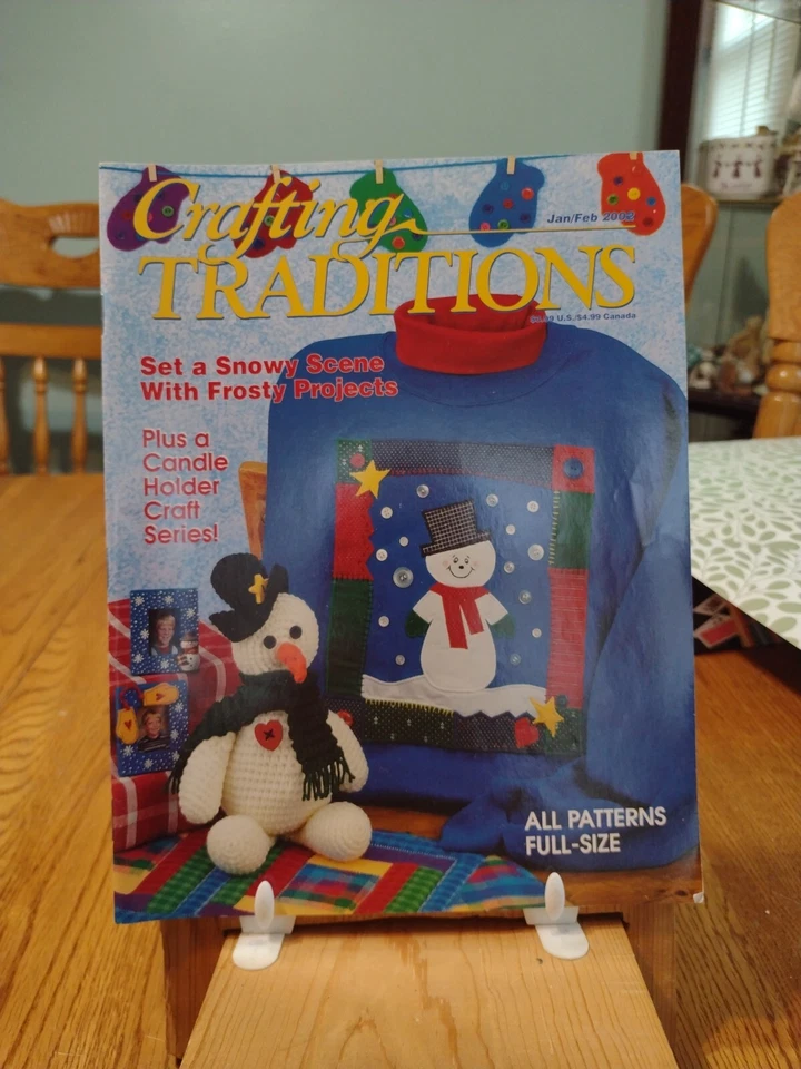 Crafting Traditions Magazine  Jan/Feb 2002 ALL PATTERNS FULL SIZE. AQ4 - Image 1 of 1