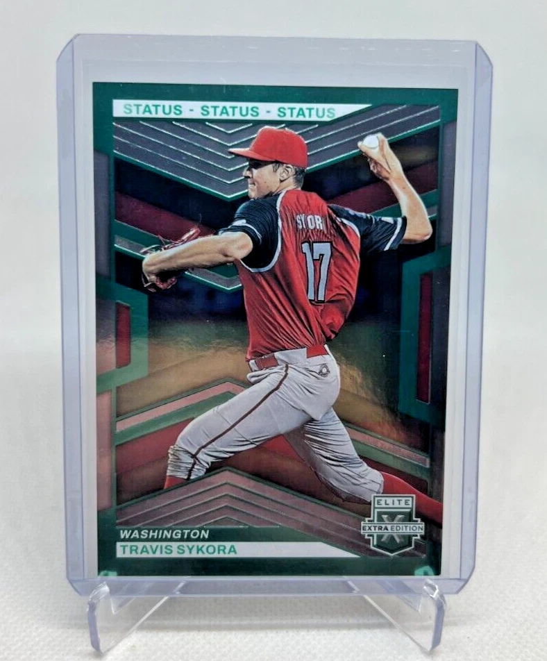 2023 Panini Elite Extra Edition Status TRAVIS SYKORA RC Green 474/499 #142