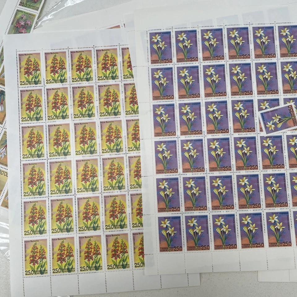 1993 Uzbekistan Stamps & Sheets MNH. 100s of stamps.  - image 1 of 4