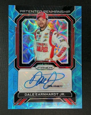 2023 Panini Prizm Dale Earnhardt Jr. Blue Scope Patented Penmanship Auto 17/75 - Image 1 of 2