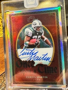 2020 Panini One Curtis Martin Autograph Once Upon A Time Auto SSP /25 Sealed HOF - Picture 1 of 3