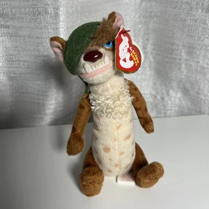 TY Beanie Baby - BUCK the One Eyed Weasel ( Ice Age 3 Movie Beanie ) 7" - Picture 1 of 3