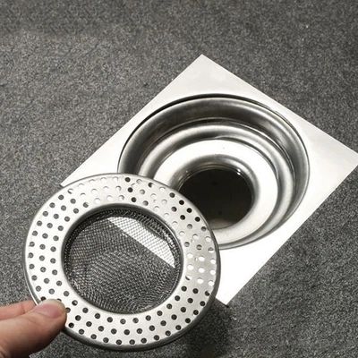  2 Pcs Stainless Steel Sink Strainer Kitchen Anti-clogging Drain Filter Basket - Image 1 of 4