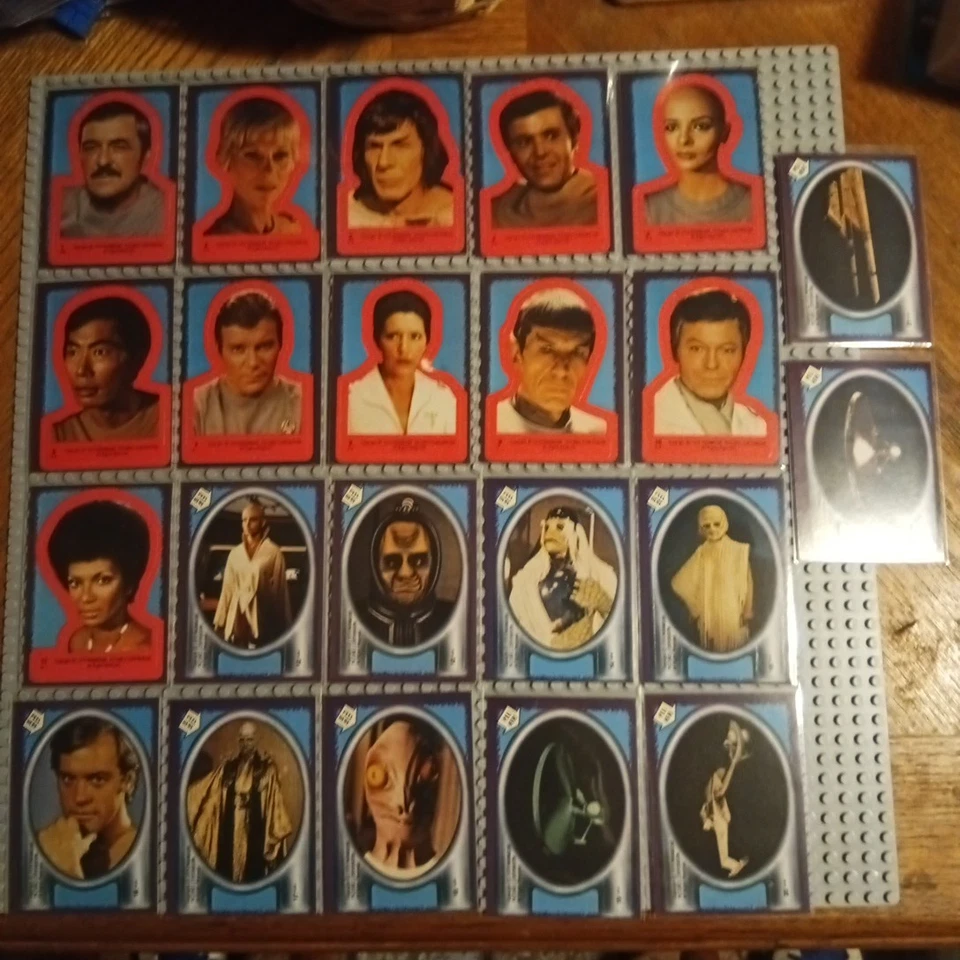 Juego de pegatinas Topps Star Trek 1979 1-22 completo Foto 1 de 1
