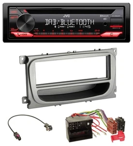 JVC CD DAB USB Bluetooth MP3 Autoradio für Ford Mondeo S-Max 07-14 silber Ablage - Bild 1 von 8