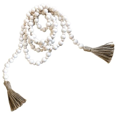 Holzperlen Girlanden Quasten Rustikale Bauernhaus - Bild 1 von 4