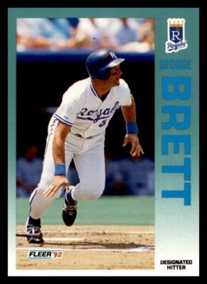 1992 Fleer #154a George Brett - Image 1 of 2