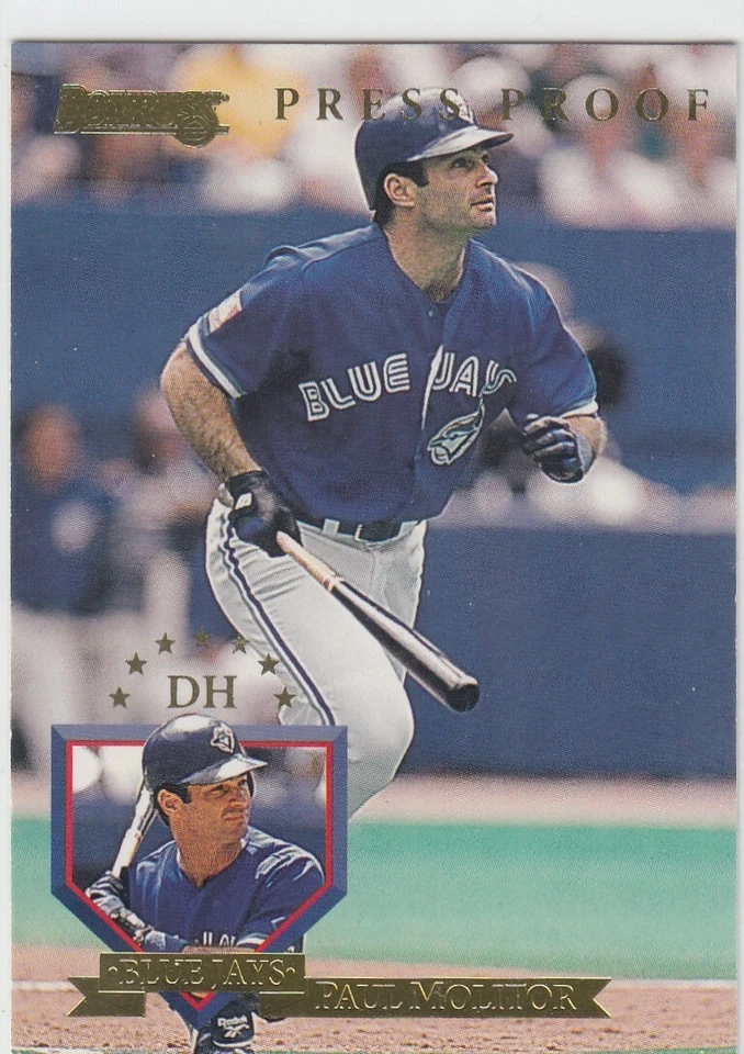 PAUL MOLITOR /2000 DONRUSS GOLD PRESS PROOF BLUE JAYS #162 1995 95 - Image 1 of 1