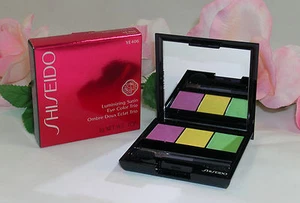 New Shiseido Luminizing Satin Eye Color Trio YE406 .1oz /3g Purple Green Yellow - Picture 1 of 8