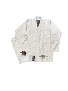 Bjj Jiu Jitsu Gi Kimono By Gitana Fightwear White “Where Champions Roam” Size A1 - Picture 1 of 5