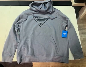 Columbia Men’s PFG Triangle II Hoodie Size XL Pullover Sweatshirt Blue New - Picture 1 of 12