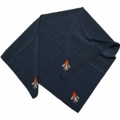 MBS-FIRE ® Feuerwehr Damen-Halstuch, Tuch marine mit Feuerwehr-Emblem Uniform