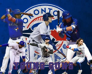 Toronto Blue Jays Lithograph print of Young Guns 19 x 13 - Picture 1 of 1