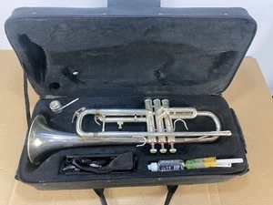 Amati Kraslice Student 213 trumpet Mouth Piece + Case Nickel Silver Band Instrum - Picture 1 of 15