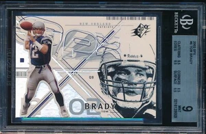 TOM BRADY 2002 SPX 2ND YEAR #6 SP 3  BGS 9 (3) 9.5 SUBS! HOFER! BGS! GOAT! - Picture 1 of 2