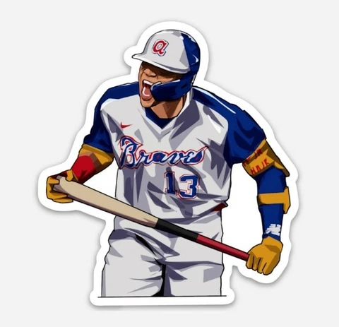 Ronald Acuna Jr. MAGNET - Atlanta Braves MLB Georgia Baseball Allstar Cover