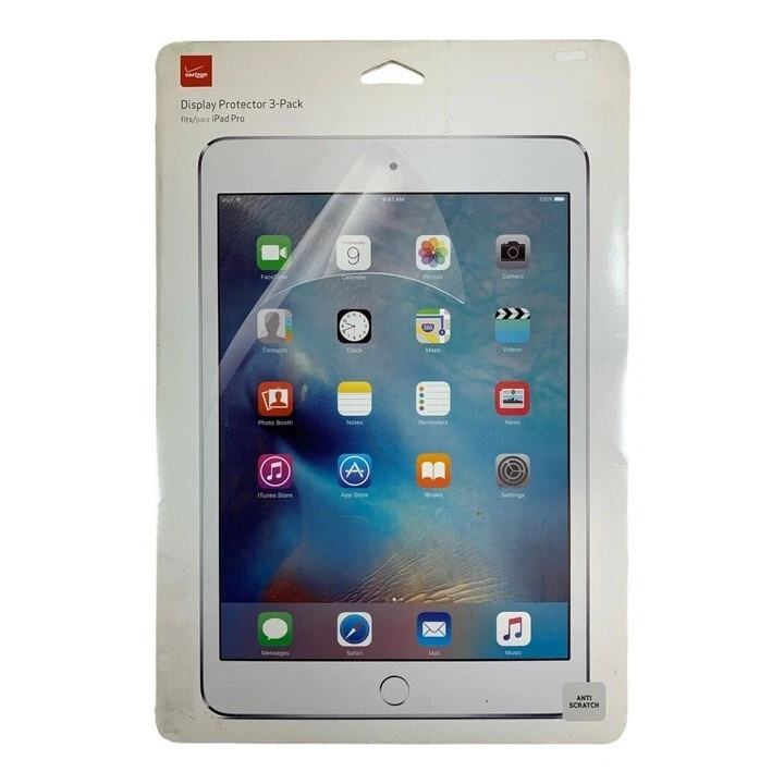 Verizon Display Screen Protector for iPad Pro 10.5" 2017 Clear (3-Pack) NEW - Image 1 of 2