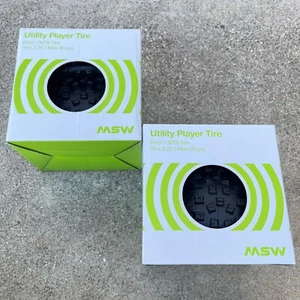 1 PAAR MSW UTILITY PLAYER FALTREIFEN 18 X 2,25 SCHWARZ BMX FAHRRAD REIFEN KENDA DURO - Bild 1 von 2