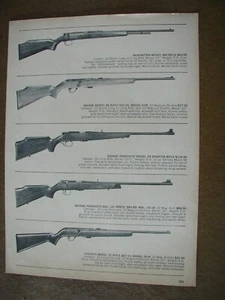 1969 Rifles Remington, Winchester, Savage Armalite 2 page Vintage PRINT AD 63101 - Picture 1 of 2
