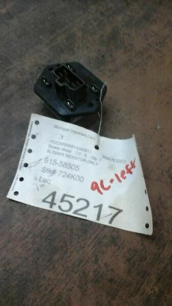 00 01 02 03 04 ISUZU RODEO BLOWER MOTOR 42753 - Image 1 of 1