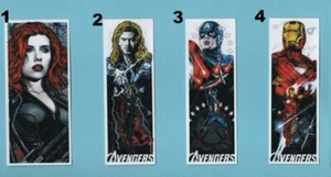 AVENGERS Sticker set of 4 Marvel Comic THOR Black Widow IRON MAN Captain America - Picture 1 of 12