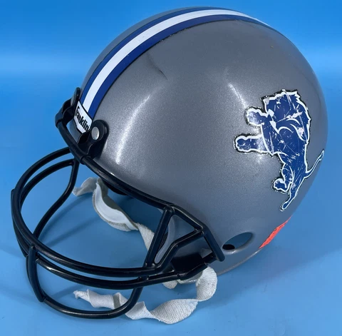 Detroit Lions Displayed Football Helmet, For Display Not For Contact Cover